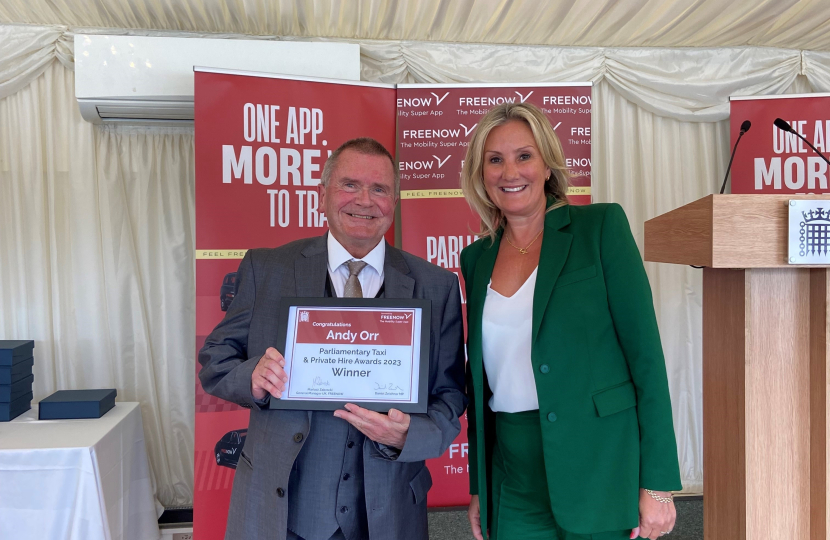 Caroline Seeks Local Driver Hero For 2024 Parliamentary Taxi Awards   Andy Orr Taxi 